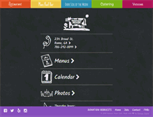 Tablet Screenshot of myharvestmooncafe.com